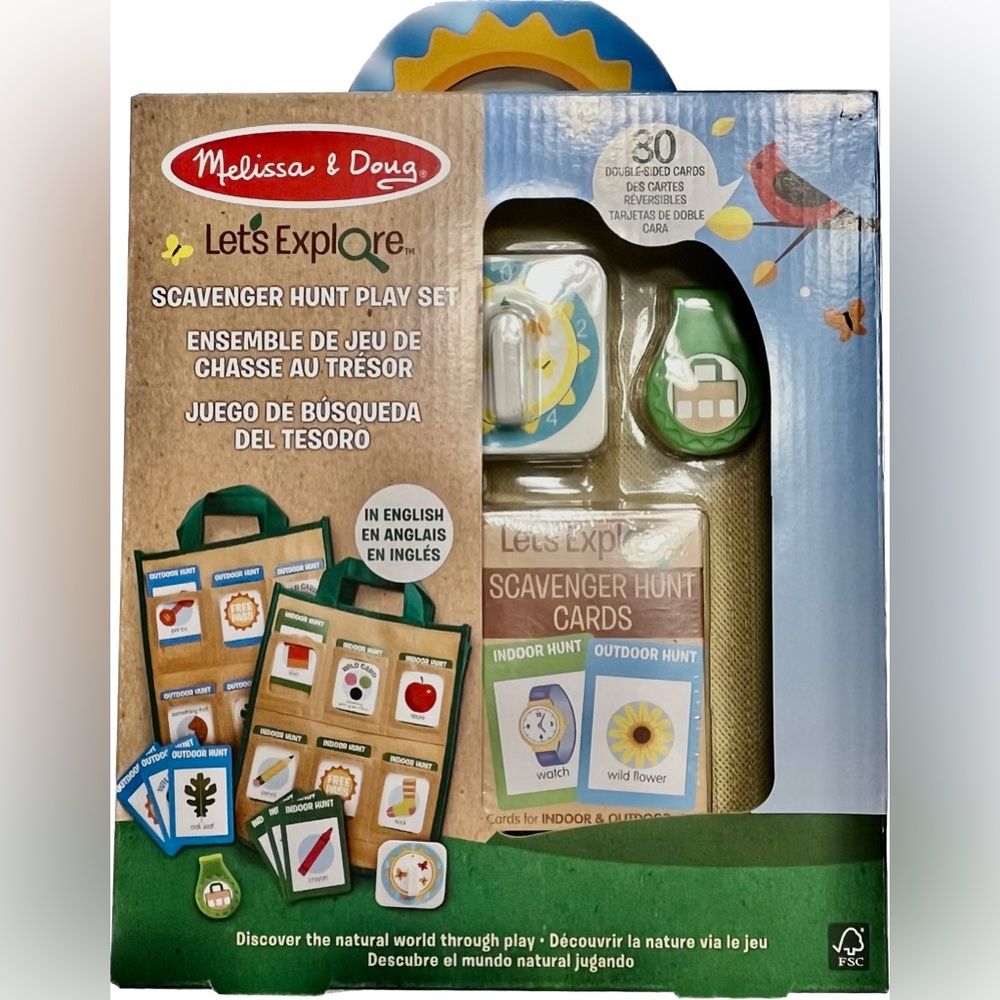 Melissa & Doug Let’s Explore Scavenger Hunt Play Set New in Box Child Gift